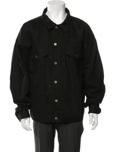 Pre-owned Essentials Trucker Jacket In Black