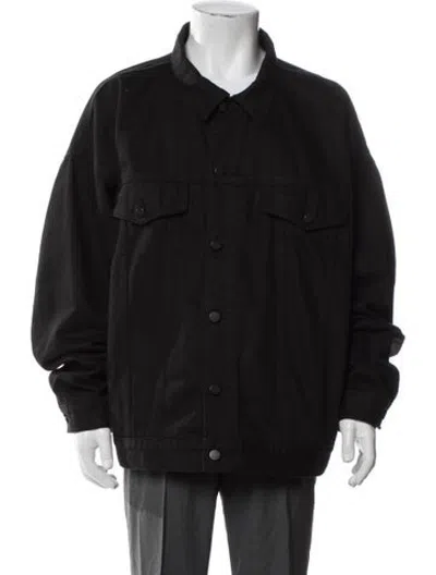 Pre-owned Essentials Trucker Jacket In Black