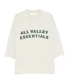 Essentials Logo-print Drop-shoulder T-shirt In White