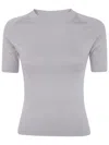 Essentials T-shirt White "womens Shrunken Baseball Tee" In Gray