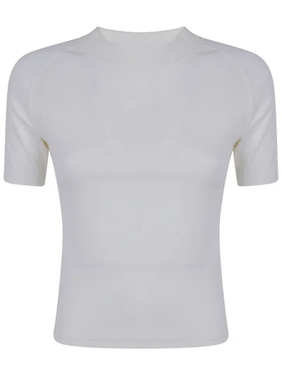ESSENTIALS T-SHIRT WHITE "WOMENS SHRUNKEN BASEBALL TEE",RW00376 0034 IVORY