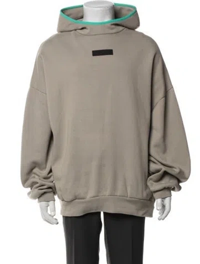 Pre-owned Essentials Turtleneck Long Sleeve Hoodie In Neutral