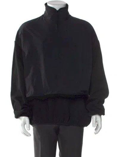 Pre-owned Essentials Turtleneck Long Sleeve Sweatshirt In Black