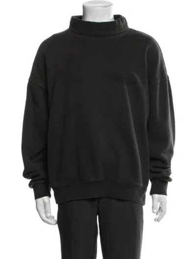 Pre-owned Essentials Turtleneck Long Sleeve Sweatshirt In Black