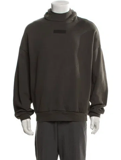 Pre-owned Essentials Turtleneck Long Sleeve Sweatshirt In Brown