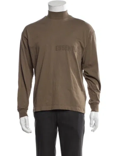 Pre-owned Essentials Turtleneck Long Sleeve T-shirt In Neutral