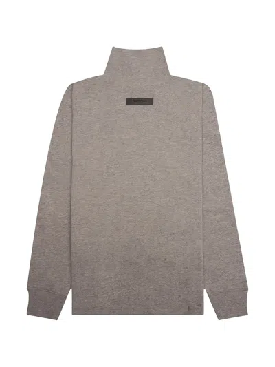 Essentials Kids' Turtleneck Number Sweater In Gray