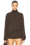 Essentials Turtleneck Sweater In Brown