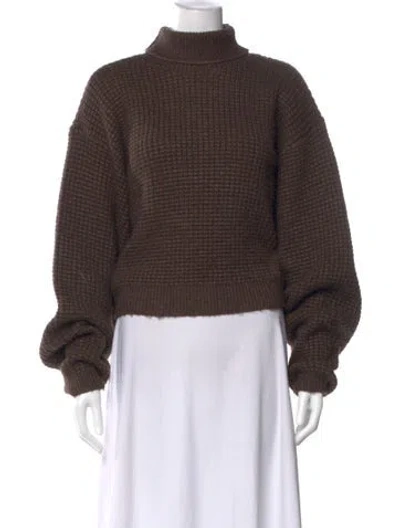 Pre-owned Essentials Turtleneck Sweater In Brown