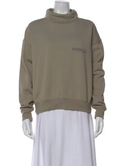 Pre-owned Essentials Turtleneck Sweater In Neutral