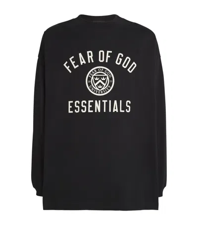 ESSENTIALS UNIVERSITY CREST LOGO LONG-SLEEVE T-SHIRT