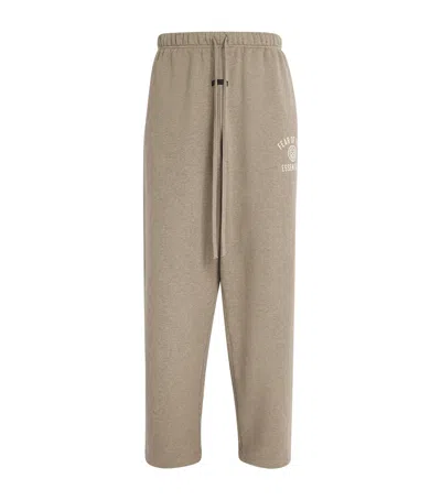 Essentials University Crest Logo Open-cuff Sweatpants In Grey