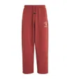 Essentials University Crest Logo Open-cuff Sweatpants In Red