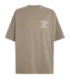 Essentials Heather Grey Minimalist Crew Neck T-shirt In Grey