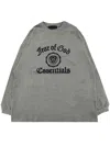 Essentials Long Sleeve Heather Grey T-shirt With University Logo In Grey