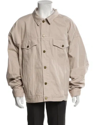 Pre-owned Essentials Utility Jacket In Neutral