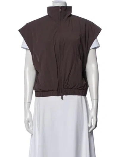 Pre-owned Essentials Vest In Brown