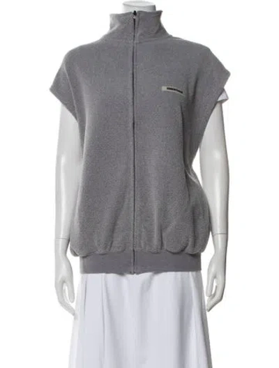 Pre-owned Essentials Vest In Gray