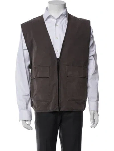Pre-owned Essentials Vest In Green