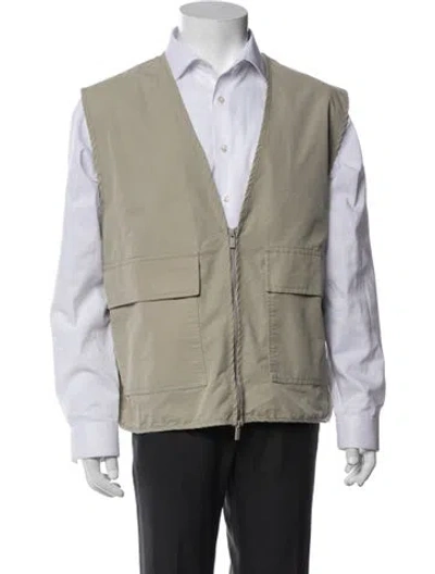 Pre-owned Essentials Vest In Neutrals