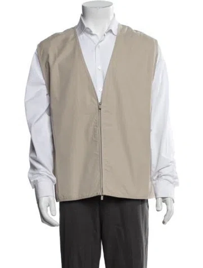 Pre-owned Essentials Vest In Neutrals