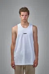 Essentials Stretch Cotton Tank Top In White