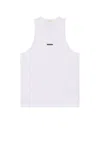 Essentials Vintage Fit Tank In White