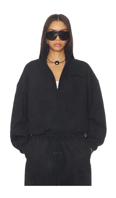 Essentials Vintage Track Jacket In Black