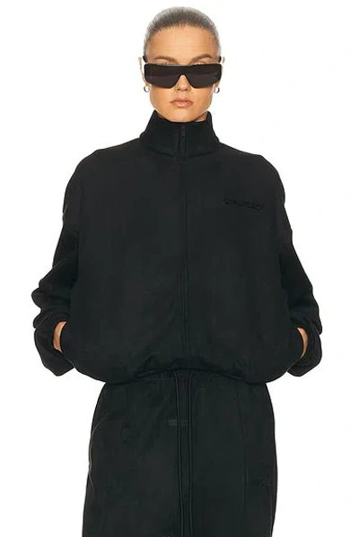 Essentials Vintage Track Jacket In Black