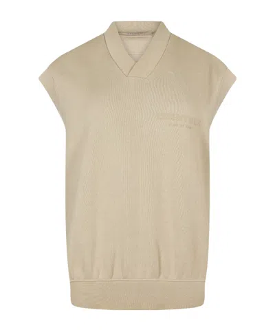 Essentials V-neck Sports Vest In Neutral