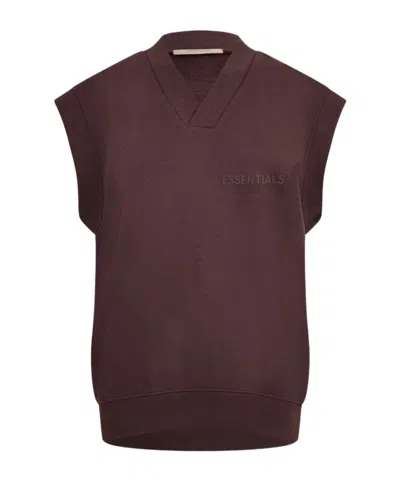 Essentials V-neck Sports Vest In Red