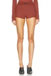 Essentials Waffle Boxer In Crimson