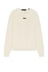 Essentials Waffle-knit Sweater In Shell