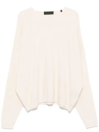 Essentials Waffle-knit Crew-neck Sweater In Neutrals