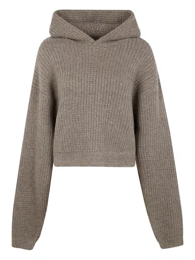 Essentials Waffle-knit Hoodie In Gray