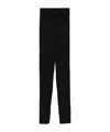 Essentials Waffle-knit Leggings In Black