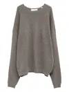 Essentials Waffle-knit Sweater In Brown