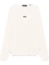 Essentials Waffle-knit Sweater In Neutrals