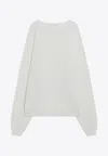 Essentials Waffle Knit Sweater In White