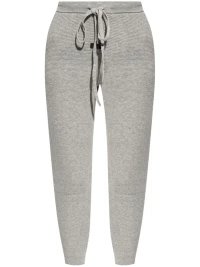 Essentials Waffle-knit Track Pants In Grey