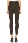 Essentials Waffle Legging In Brown