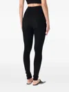Essentials Waffle Leggings In Black