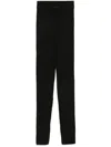 Essentials Waffle-knit Leggings In Black