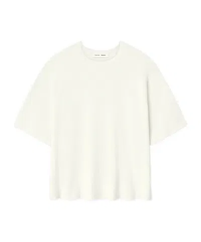 Essentials Waffle Short-sleeved T-shirt In White