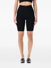 Essentials Waffle Biker Short In Black