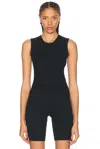 Essentials Waffle Tank In Black