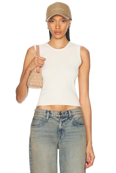 Essentials Waffle Tank In Shell