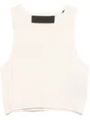 Essentials Waffle Tank Top In Neutrals