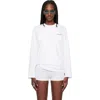Essentials White Classic Long Sleeve T-shirt In White