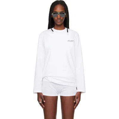 Essentials White Classic Long Sleeve T-shirt